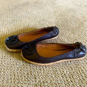 Tory burch leather espadrilles size 6.***SOLD